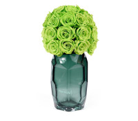 Green Glow In Contemporary Vase